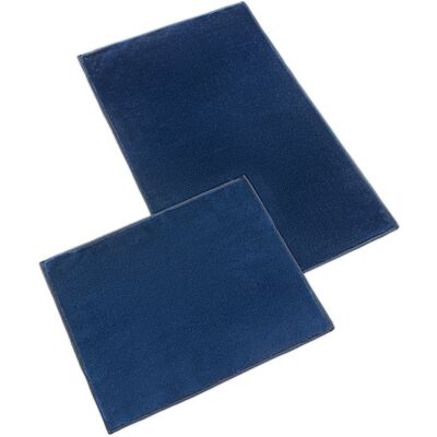 Bellatex Koupelnová sada Bany Gold 60 × 100 cm + 60 × 50 cm 730/001 tm. modrá Bellatex Koupelnová sada Bany Gold 60 × 100 cm + 60 × 50 cm 730/001 tm. modrá