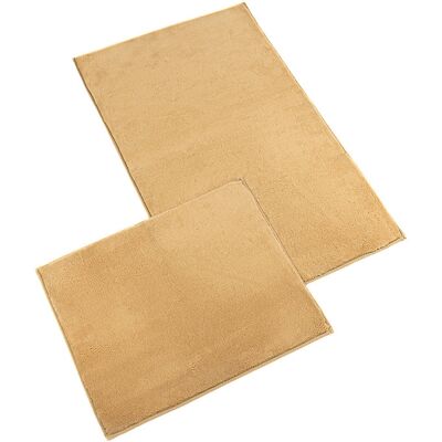 Bellatex Koupelnová sada Bany Gold 60 × 100 cm + 60 × 50 cm 730/005 hnědá Bellatex Koupelnová sada Bany Gold 60 × 100 cm + 60 × 50 cm 730/005 hnědá