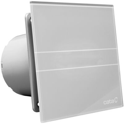 CATA e100 GS O100 – 115 m3/h, 8 W, tichý provoz, snadné čištění, designový, stříbrné sklo CATA e100 GS O100 – 115 m3/h, 8 W, tichý provoz, snadné čištění, designový, stříbrné sklo