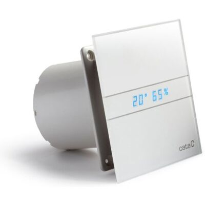 CATA e100 GTH O100 – 115 m3/h, 8 W, hygrostat 40–95 %, doběh 0–15 min., mikroventilace, bílé sklo CATA e100 GTH O100 – 115 m3/h, 8 W, hygrostat 40–95 %, doběh 0–15 min., mikroventilace, bílé sklo