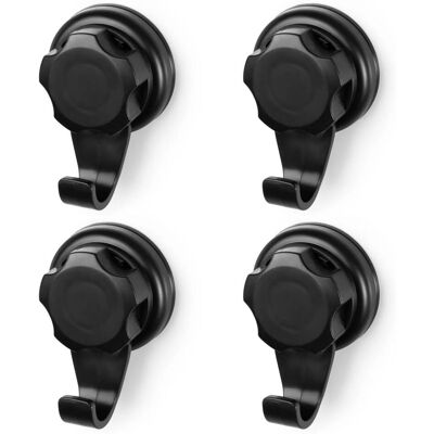 COMPACTOR Bestlock Black Háčky do koupelny, bez vrtání, nosnost až 6 kg, 4 ks COMPACTOR Bestlock Black Háčky do koupelny, bez vrtání, nosnost až 6 kg, 4 ks
