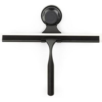 COMPACTOR Bestlock Black Držák s koupelnovou stěrkou, bez vrtání COMPACTOR Bestlock Black Držák s koupelnovou stěrkou, bez vrtání
