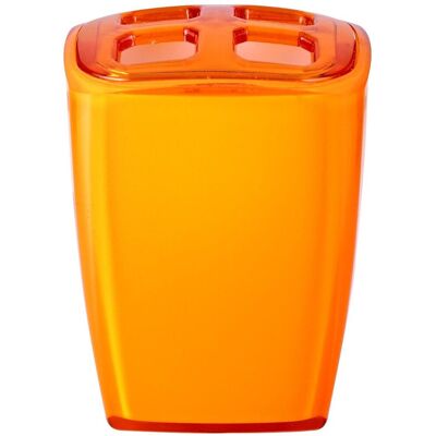 GRUND NEON - Kelímek na kartáčky 7x6,5x10 cm, oranžový GRUND NEON - Kelímek na kartáčky 7x6,5x10 cm, oranžový