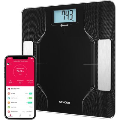 Digitální koupelnové váhy Sencor SBS 8002BK - Koupelnové váhy Digitální koupelnové váhy Sencor SBS 8002BK - Koupelnové váhy