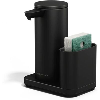 Simplehuman bezdotykový dobíjecí dávkovač 266 ml + držák na houbičku, černá ocel Simplehuman bezdotykový dobíjecí dávkovač 266 ml + držák na houbičku, černá ocel