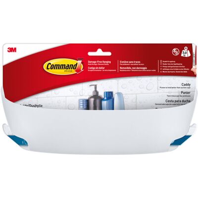 3M Command™ Koupelnová polička včetně fixačních pásek, mléčná bílá, 29 × 12 × 12 cm 3M Command™ Koupelnová polička včetně fixačních pásek, mléčná bílá, 29 × 12 × 12 cm