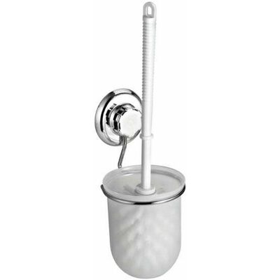 Držák štětky na WC Bestlock - Bílá a chrom - Držák na WC kartáč Držák štětky na WC Bestlock - Bílá a chrom - Držák na WC kartáč