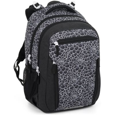 BAGMASTER školní batoh Porto 25 A, černo-bílý BAGMASTER školní batoh Porto 25 A, černo-bílý