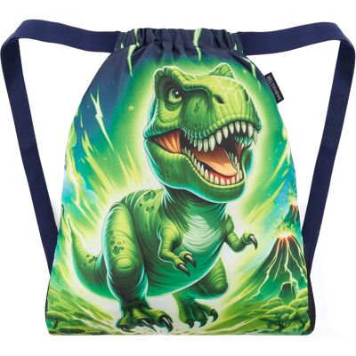 BAGMASTER sáček na přezůvky Lumi 25 C, dinosaurus BAGMASTER sáček na přezůvky Lumi 25 C, dinosaurus