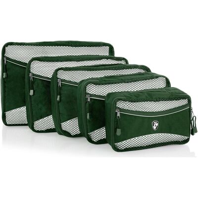 Heys Eco Packing Cube 5 pc Set II Green Heys Eco Packing Cube 5 pc Set II Green