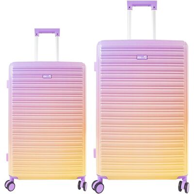 Aga Travel Sada cestovních kufrů MR4673 Žlutá / Fialová Aga Travel Sada cestovních kufrů MR4673 Žlutá / Fialová