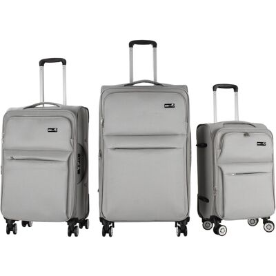 Aga Travel Sada cestovních kufrů MR4676 Světle šedá Aga Travel Sada cestovních kufrů MR4676 Světle šedá