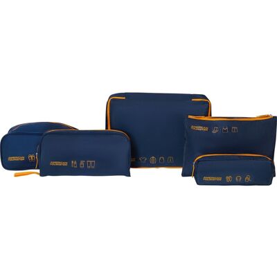 American Tourister sada organizérů, packing cubes 5 ks, modrá/oranžová (Navy/Orange) American Tourister sada organizérů, packing cubes 5 ks, modrá/oranžová (Navy/Orange)
