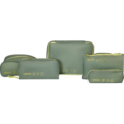 American Tourister sada organizérů, packing cubes 5 ks, zelená (Olive/Lime) American Tourister sada organizérů, packing cubes 5 ks, zelená (Olive/Lime)