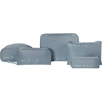 American Tourister sada organizérů, packing cubes 5 ks, modrá (Stone Blue/Blue) American Tourister sada organizérů, packing cubes 5 ks, modrá (Stone Blue/Blue)