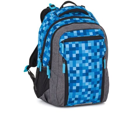 BAGMASTER Porto 26 B školní batoh – kostičky BAGMASTER Porto 26 B školní batoh – kostičky
