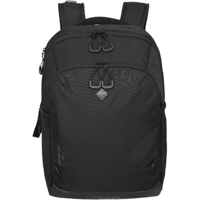 Travelite Venture line backpack M, black Travelite Venture line backpack M, black