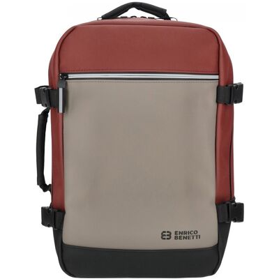 Enrico Benetti Bergen backpack underseater taupe-burgundy Enrico Benetti Bergen backpack underseater taupe-burgundy