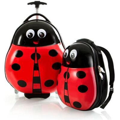 Dětský kufr Heys Travel Tots - Červený - Lehký, Motiv zvířete Dětský kufr Heys Travel Tots - Červený - Lehký, Motiv zvířete