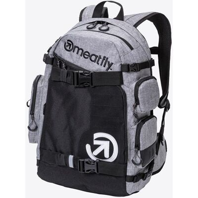 Meatfly WANDERER Backpack, Heather Grey Meatfly WANDERER Backpack, Heather Grey
