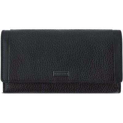 Bugatti Sina long Wallet with flap, black Bugatti Sina long Wallet with flap, black