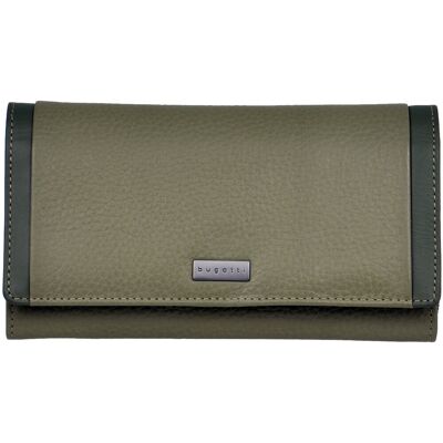 Bugatti Sina long Wallet with flap, green Bugatti Sina long Wallet with flap, green