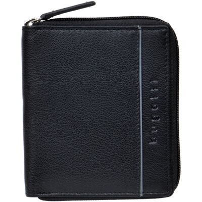 Bugatti Upright wallet with zipper black Bugatti Upright wallet with zipper black