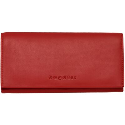 Bugatti Vertice ladies flap wallet, red Bugatti Vertice ladies flap wallet, red
