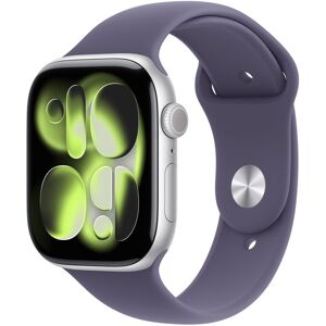 Apple Watch Series 11 Cellular 42mm Stříbrný hliník s mlžně fialovým sportovním řemínkem - M/L Apple Watch Series 11 Cellular 42mm Stříbrný hliník s mlžně fialovým sportovním řemínkem - M/L