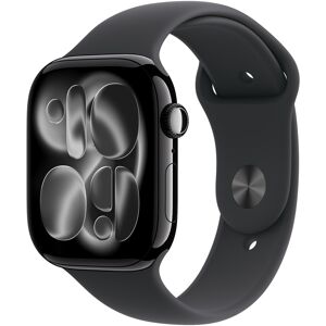 Apple Watch Series 11 46mm Klavírně černý hliník s černým sportovním řemínkem - S/M Apple Watch Series 11 46mm Klavírně černý hliník s černým sportovním řemínkem - S/M