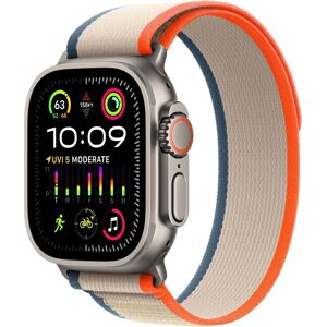 Apple Watch Ultra 2 49mm titanové pouzdro s oranžovo-béžovým trailovým tahem - M/L Apple Watch Ultra 2 49mm titanové pouzdro s oranžovo-béžovým trailovým tahem - M/L