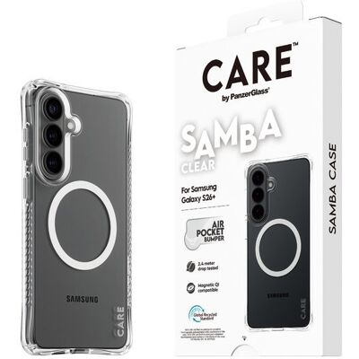 PanzerGlass CARE kryt Samsung Galaxy S26+ Samba čirý/bílý Qi PanzerGlass CARE kryt Samsung Galaxy S26+ Samba čirý/bílý Qi