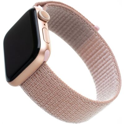 Nylonový pásek pro Apple Watch - Růžově zlatý - 38/40/41mm - Sport a každodenní použití Nylonový pásek pro Apple Watch - Růžově zlatý - 38/40/41mm - Sport a každodenní použití