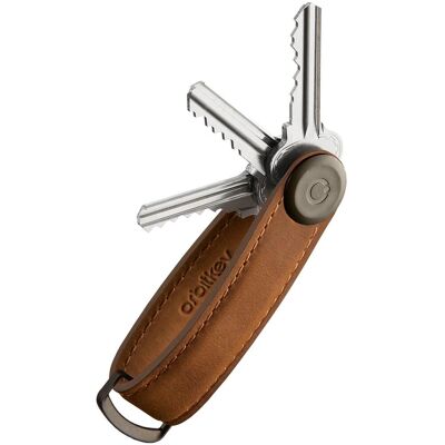 ORBITKEY Key Organiser 2.0 Crazy Horse - Chestnut Brown ORBITKEY Key Organiser 2.0 Crazy Horse - Chestnut Brown