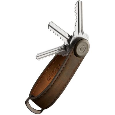 ORBITKEY Key Organiser 2.0 Crazy Horse - Oak Brown ORBITKEY Key Organiser 2.0 Crazy Horse - Oak Brown