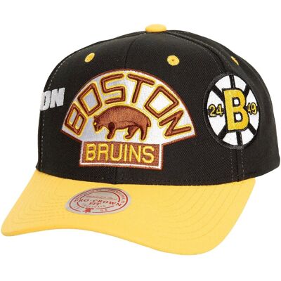 Mitchell & Ness Pánská kšiltovka Boston Bruins NHL Overbite Pro Snapback Vntg Mitchell & Ness Pánská kšiltovka Boston Bruins NHL Overbite Pro Snapback Vntg