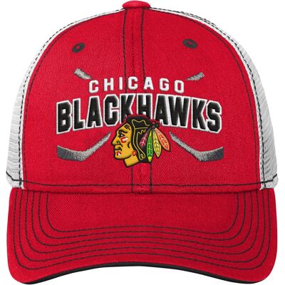 Outerstuff Dětská kšiltovka Chicago Blackhawks NHL Lockup Meshback Adjustable Outerstuff Dětská kšiltovka Chicago Blackhawks NHL Lockup Meshback Adjustable