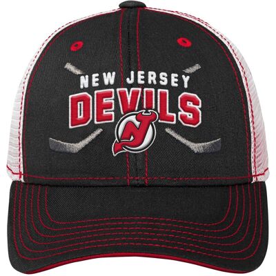 Outerstuff Dětská kšiltovka New Jersey Devils NHL Lockup Meshback Adjustable Outerstuff Dětská kšiltovka New Jersey Devils NHL Lockup Meshback Adjustable