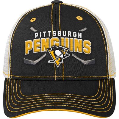Outerstuff Dětská kšiltovka Pittsburgh Penguins NHL Lockup Meshback Adjustable Outerstuff Dětská kšiltovka Pittsburgh Penguins NHL Lockup Meshback Adjustable