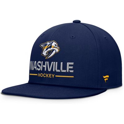 Fanatics Pánská kšiltovka Nashville Predators NHL Authentic Pro A/Cap Flat Brim Square Visor Fanatics Pánská kšiltovka Nashville Predators NHL Authentic Pro A/Cap Flat Brim Square Visor