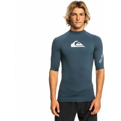 Quiksilver Pánské lycrové triko UPF50 krátký rukáv, 2XL navy heather Quiksilver Pánské lycrové triko UPF50 krátký rukáv, 2XL navy heather