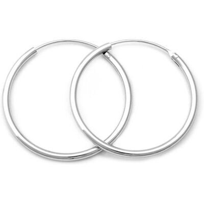 Beneto Elegantní kruhové náušnice ze stříbra AGUC351/N 4 cm (Ag925/1000; 3,4 g) Beneto Elegantní kruhové náušnice ze stříbra AGUC351/N 4 cm (Ag925/1000; 3,4 g)