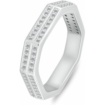 Brilio Silver RI132W Zirkonový prsten - Prsten Brilio Silver RI132W Zirkonový prsten - Prsten