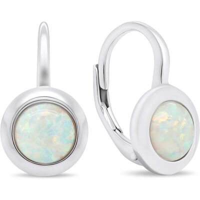 Brilio Silver Jemné stříbrné náušnice se syntetickými opály EA376W (Ag 925/1000, 2,44 g) Brilio Silver Jemné stříbrné náušnice se syntetickými opály EA376W (Ag 925/1000, 2,44 g)