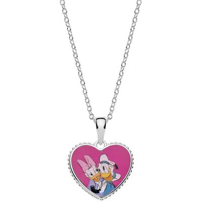 Disney Donald a Daisy stříbrný CS00025SL-P.CS - dětský náhrdelník Disney Donald a Daisy stříbrný CS00025SL-P.CS - dětský náhrdelník