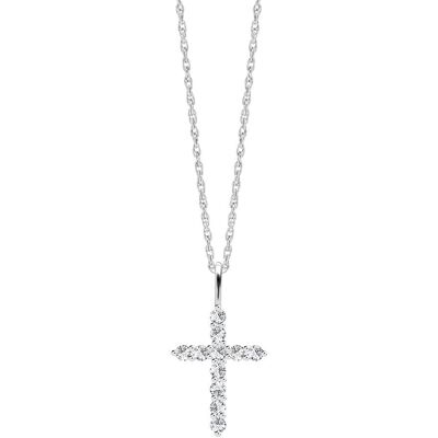 Preciosa Stříbrný přívěsek s řetízkem Tender Cross, křížek s kubickou zirkonií Preciosa Preciosa Stříbrný přívěsek s řetízkem Tender Cross, křížek s kubickou zirkonií Preciosa