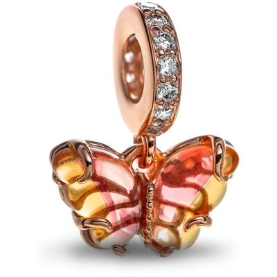 PANDORA Moments 782698C01 Visací Motýl z růžovožlutého skla Murano (Ag925/1000, 1,63 g) PANDORA Moments 782698C01 Visací Motýl z růžovožlutého skla Murano (Ag925/1000, 1,63 g)