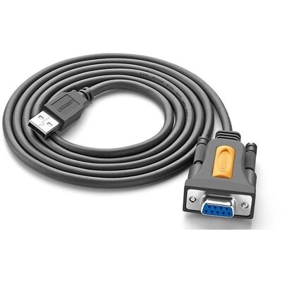 UGREEN USB 2.0 to RS-232 COM Port DB9 (F) Adapter Cable Gray 1.5m UGREEN USB 2.0 to RS-232 COM Port DB9 (F) Adapter Cable Gray 1.5m