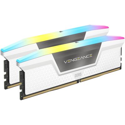 Corsair 32GB KIT DDR5 6400MHz CL32 Vengeance RGB White Corsair 32GB KIT DDR5 6400MHz CL32 Vengeance RGB White