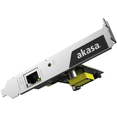AKASA 2.5 Gigabit PCIe Network Card with PoE AKASA 2.5 Gigabit PCIe Network Card with PoE